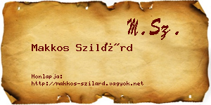 Makkos Szilárd névjegykártya